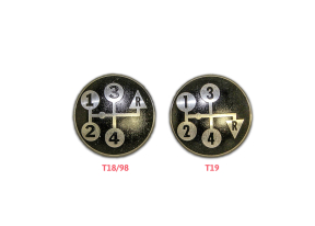 Transmission or Transfer Case Shifter Knob Decals for Scout, IH Pickup or Travelall