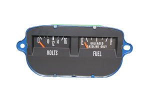 Restored Amp & Fuel Gauge for Scout II, Pickup or Travelall - Converted to Voltage Gauge