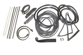 Complete Weatherstrip Kit for 1976-80 Scout II Terra w/ Fiberglass Half Cab