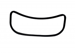 A Series Headlight Bezel to Fender Gasket