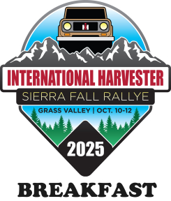 SOLD OUT!!! - Sunday Breakfast Ticket for the 2025 IH Sierra Fall Rallye