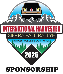 CLOSED!!! - Online Sponsorship for the 2025 IH Sierra Fall Rallye