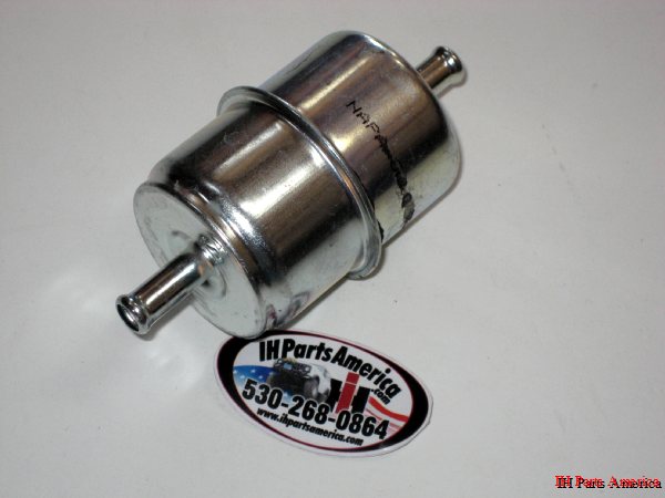 Metal Inline Fuel Filter with 5/16" Hose Ends