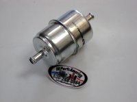 Metal Inline Fuel Filter with 5/16" Hose Ends