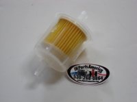 Clear Plastic Inline Fuel Filter with 5/16" Hose Ends