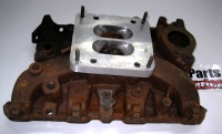Used Intake Manifold Modified for 4BBL Carb Adapter for IH 266, 304 V8 Engine