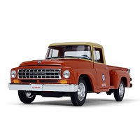 Red/Tan 1963 International C1100 Pickup w/ Allis-Chalmers Parts & Service