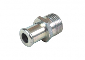 Straight Heater Hose Fitting w/ 5/8 Nipple to 1/2" Male Pipe