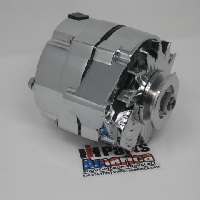 New Chrome Alternator for IH International Harvester 4CYL & V8 Engine - 105 Amp & Self Exciting