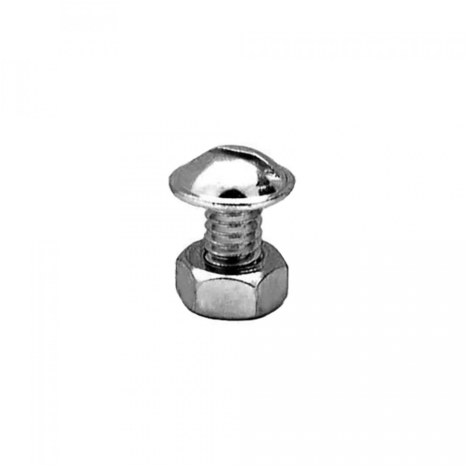 Slotted Washer Head License Plate Bolt 1/4"-20 x 1/2" Long