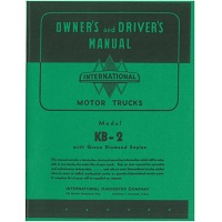 International KB-2 Truck Owner's and Driver's Manual