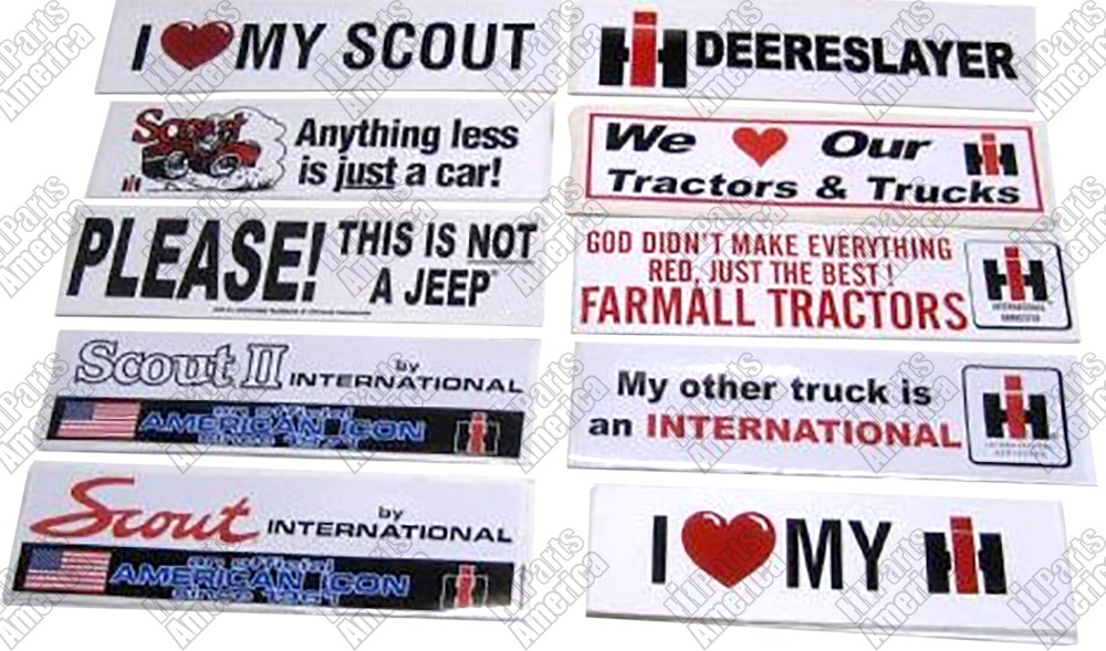 Vintage International truck Scout LARGE sticker decal 