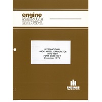 Service Manual 1973-80 International 1940C One Barrel Carburetor