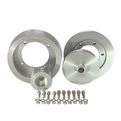 CPT Billet Aluminum Pulley Kit for 1971-80 Scout II, Terra, Traveler w/ Dampner, P/S & A/C