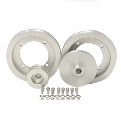 CPT Billet Aluminum Pulley Kit for 1971-80 Scout II, Terra, Traveler w/ Crank Hub, P/S