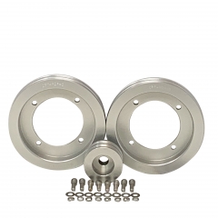 CPT Billet Aluminum Pulley Kit for IH Engine w/ Crank Hub & No A/C