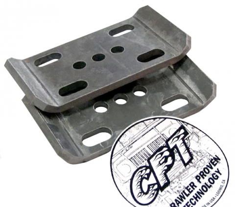 CPT 3/8" Heavy Duty U-Bolt Plate Set for 1.75", 2" or 2.5" Wide Springs