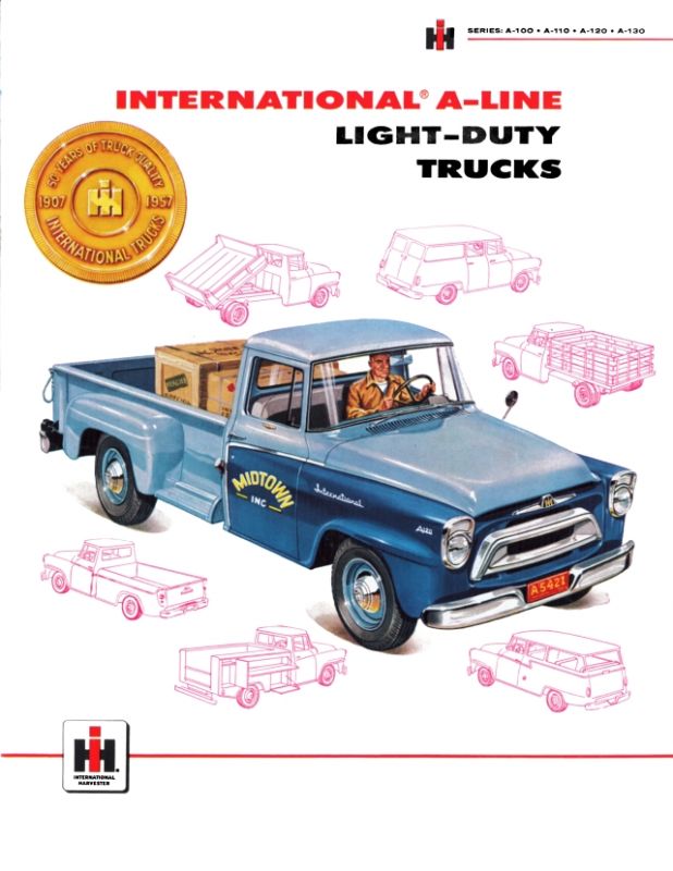 IH Parts America: Sales Brochure for 1958 A-Series Light Duty Truck