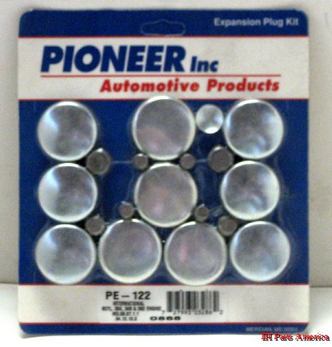 IH Parts America: Steel Freeze Plug Block Kit for IH SV 152, 196
