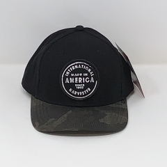 IH Dark Camo Black Two-Tone Vintage Patch Snapback Cap