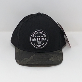 IH Dark Camo Black Two-Tone Vintage Patch Snapback Cap