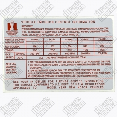 Vehicle Emission Control Information Decal for Scout 800