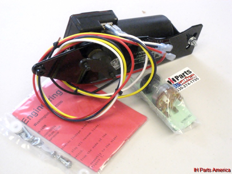 Electric Wiper Conversion Kit for 195056 Pickup & Travelall IH Parts