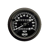 Isspro 3 3/8" 120MPH Speedometer w/ Odometer & Tripometer