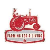 Farmall Living Die-Cut Embossed Tin Sign