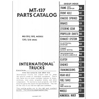Motor Home Chassis Parts Catalog for 1972-1973 International MS-1210, MS-1510, MHC-1310 & MHC-1510