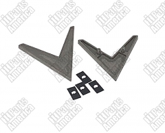 Aluminum V Emblem Set for 1966-71 Scout 800, 800A, 800B