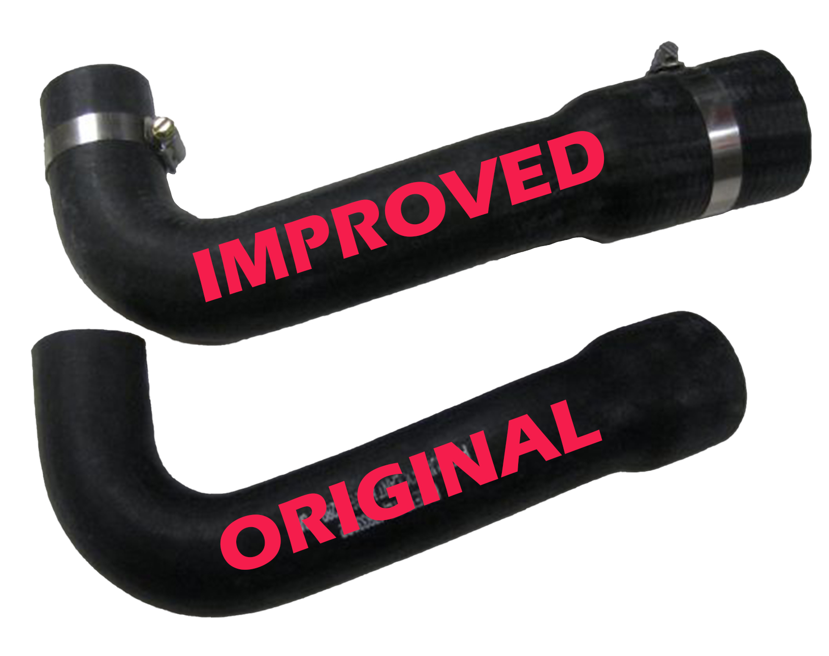 Improved Version of Upper Radiator Hose for Scout II w/ Diesel Engine