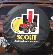 SCOUT - Anything Less is Just a Car! Vintage Reproduction Spare Tire Cover
