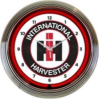IH International Harvester Neon Clock