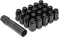 Locking Lug Nut Set - 1/2"-20 - Includes 20 Security Style Lug Nuts w/ Key